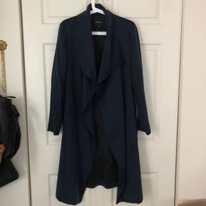🎉Club Monaco Navy Blue Draped Trench